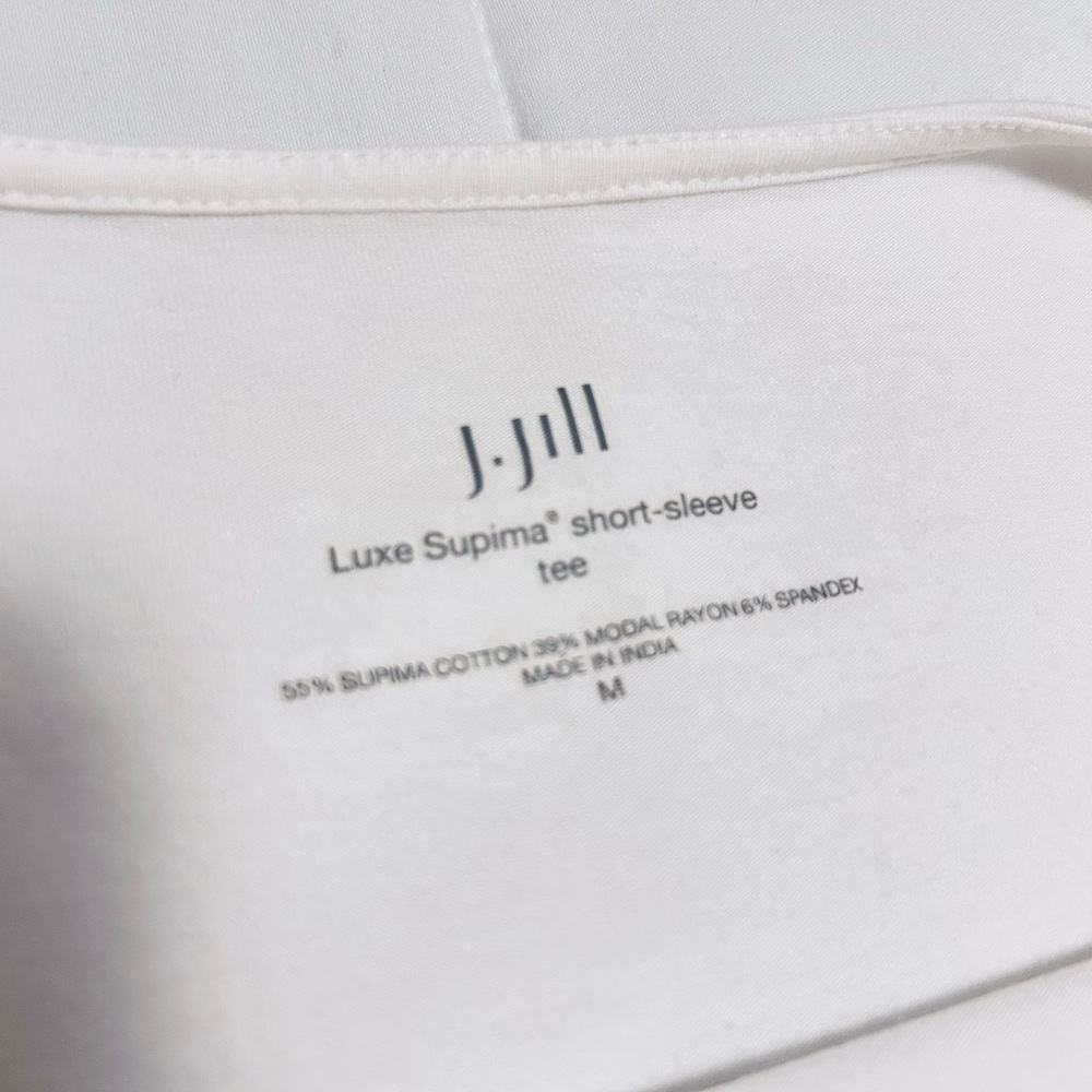 J. Jill luxe supima Short Sleeve Tee - Picture 7 of 8